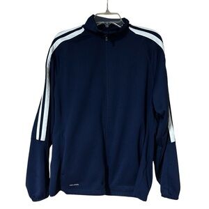 Starter Dri-Star Men’s Track Jacket Blue Sapphire White‎ Stripes Size Large